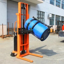 电动油桶搬运车 液压升降倒料 200L承重强 工厂流水线专用油桶车