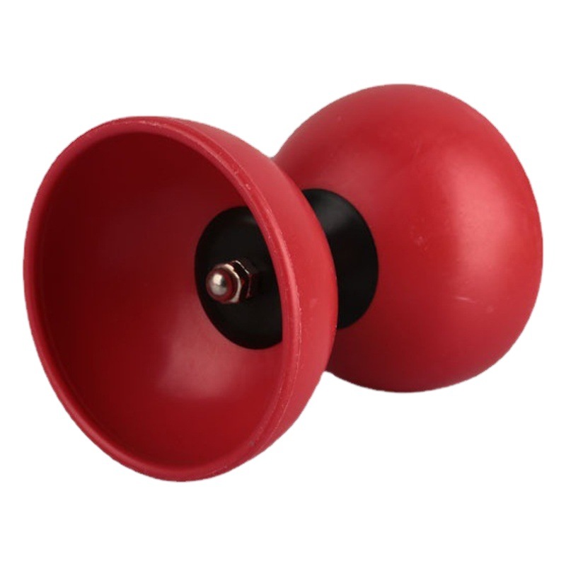 Principiante adecuado para eje fijo Diabolo novato duradero resistente a la caída Diabolo multi-color Rattle cuenco de cuero Diabolo