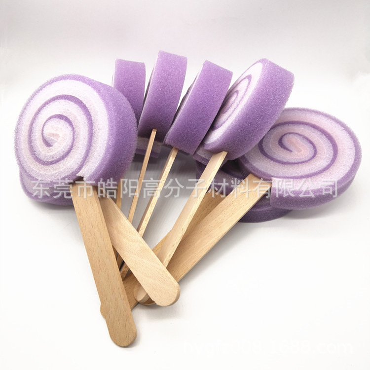 供应棒棒糖海绵刷 雪糕海绵杯刷 冰棒海绵擦 洗碗海绵刷