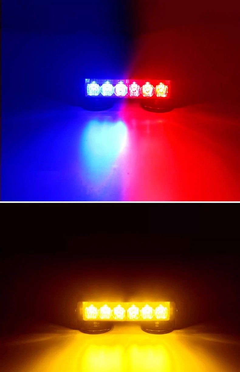 Portable Rechargeable Strobe Light Wireless Remote Control Warning Light Strong Magnetic Highlight Car Ceiling Led Roof Clearing Light