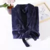 A navy blue robe (same style for men and women)