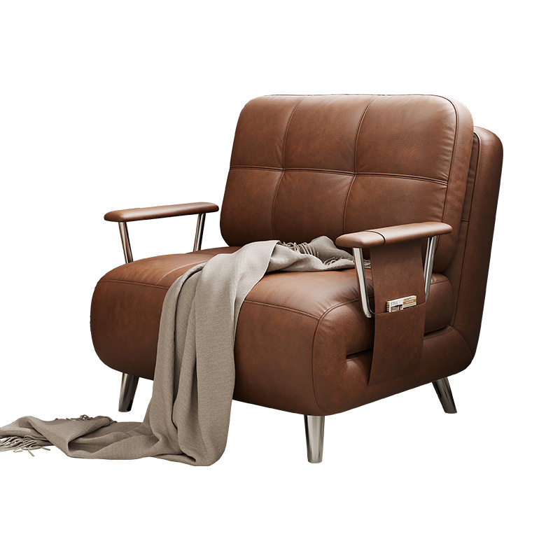 Sofá cama de estilo antiguo de estilo japonés, sofá cama plegable, sofá perezoso retráctil de doble uso pequeño retro de nuevo estilo