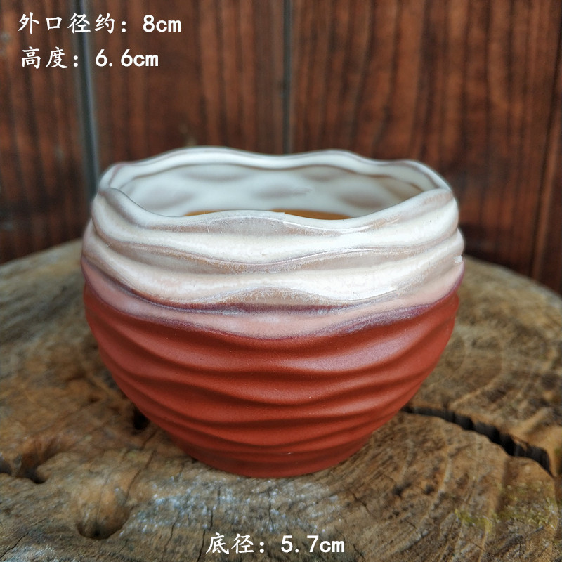 植木鉢の小さい新商品の缶のアイデアの磁器の缶の多い陶磁器の肉のミニ陶のレトロな家庭の陶磁器のたらいの園芸の太い新しいです。|undefined