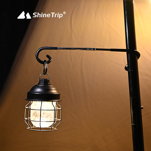 Shanqu Outdoor Camping Stainless Steel Light Stand Hook Canopy Rod Support Hook S-shaped Spiral Light Stand Pig Tail Hook