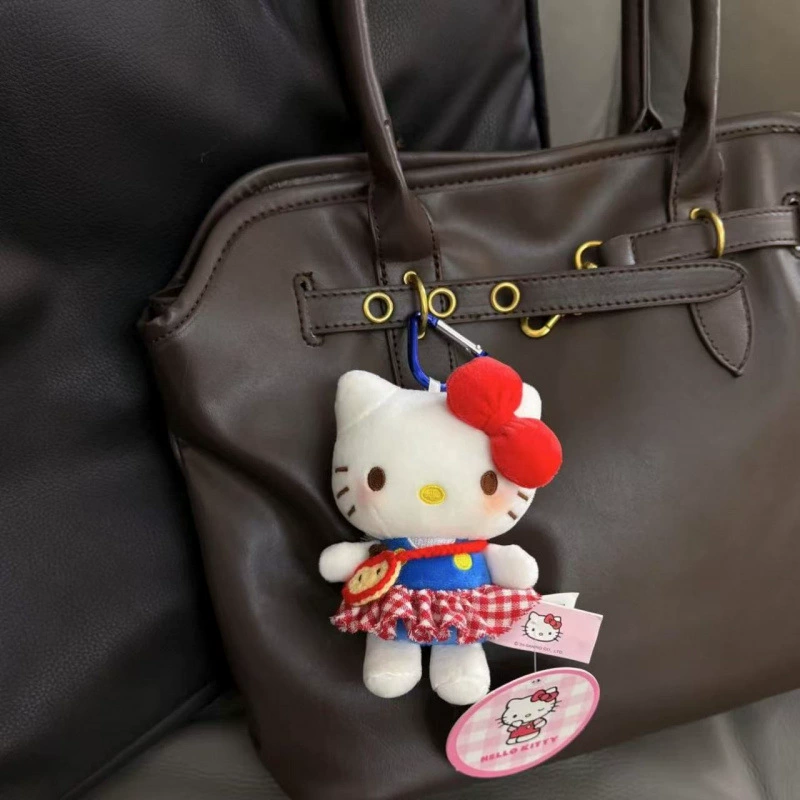 Sanrio, hello kitty, подлинная классическая мультяшная плюшевая кукла, сумка, упаковка, брелок