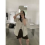 夏季v领短袖新款外套