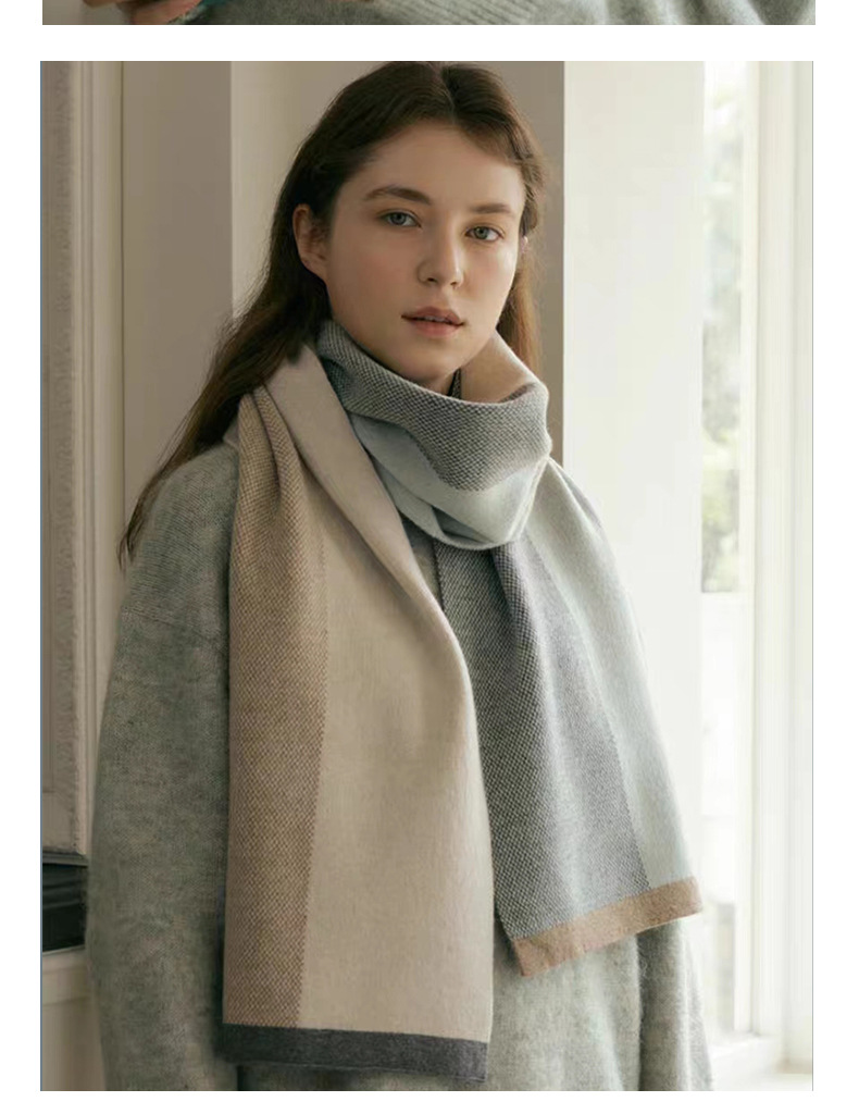 Knit Shawl And Neck Scarf Unisex Versatile Designer Style_voghion.com