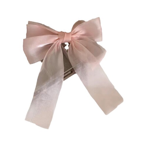 Cream-colored sweet desire mesh butterfly clip hair pin, extremely beautiful top clip for the back of the head, hair clip hair accessory spring clip from Yiwu