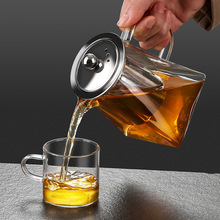 玻璃耐高温花茶壶茶壶家用过滤泡茶壶红茶泡茶器功夫茶具套装工装