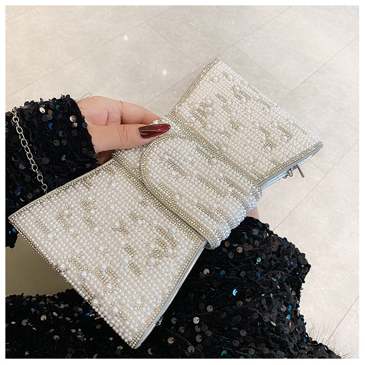New cross-border European and American retro high-end clutch bag, full diamond single-shoulder crossbody ladies' bag, small bag, socialite dinner bag undefined