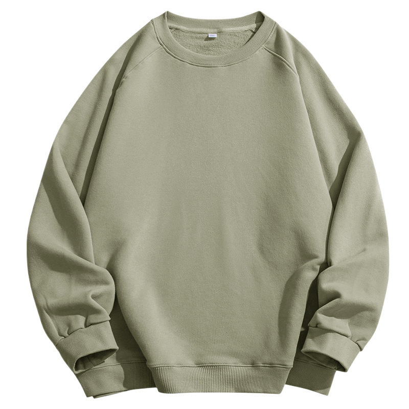 Otoño nuevo público 330 g camisa de cuello redondo pareja camisa de hombro de alta calidad camisa de cuello redondo de moda