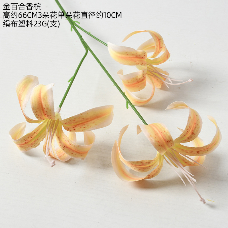 Flor artificial naranja flor artificial Rosa flor artificial boda Salón de la boda decoración del hogar flor artificial al por mayor