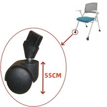 办公电脑记者培训学习折叠椅轱辘滑轮子尼龙塑料卡簧胶套配件