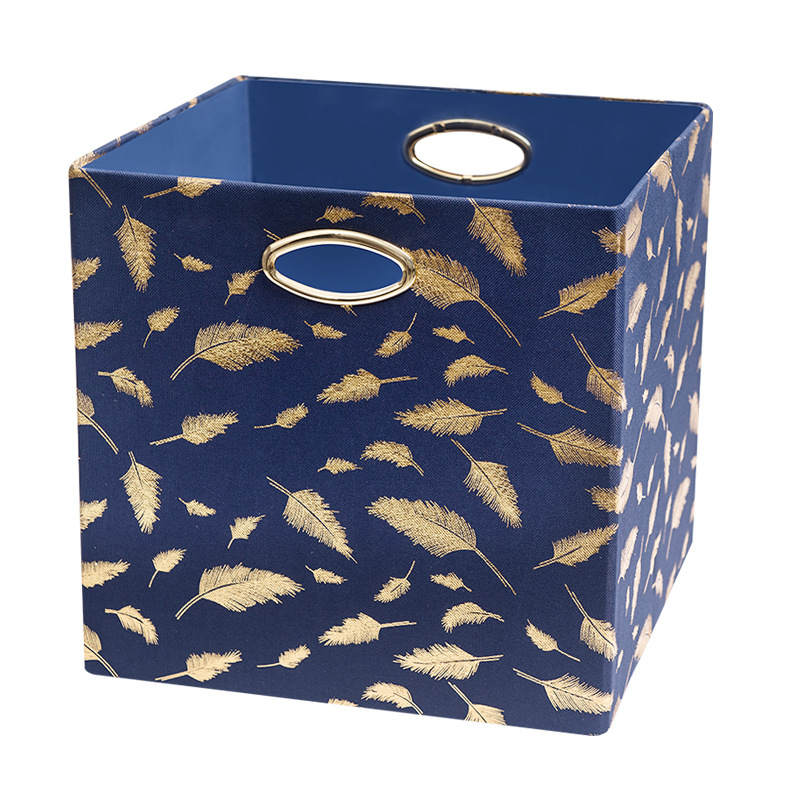 家用收纳箱整理箱储物箱皮质加厚卧室衣柜衣帽间样板间装饰收纳盒