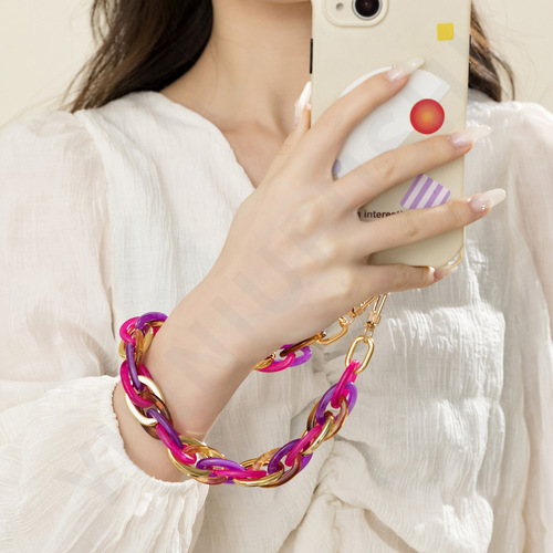 Ins Acrylic Tote Phone Chain, Internet Star Creative Fashion Phone Case, Phone Chain, Bag Accessory, Trendy Wholesale