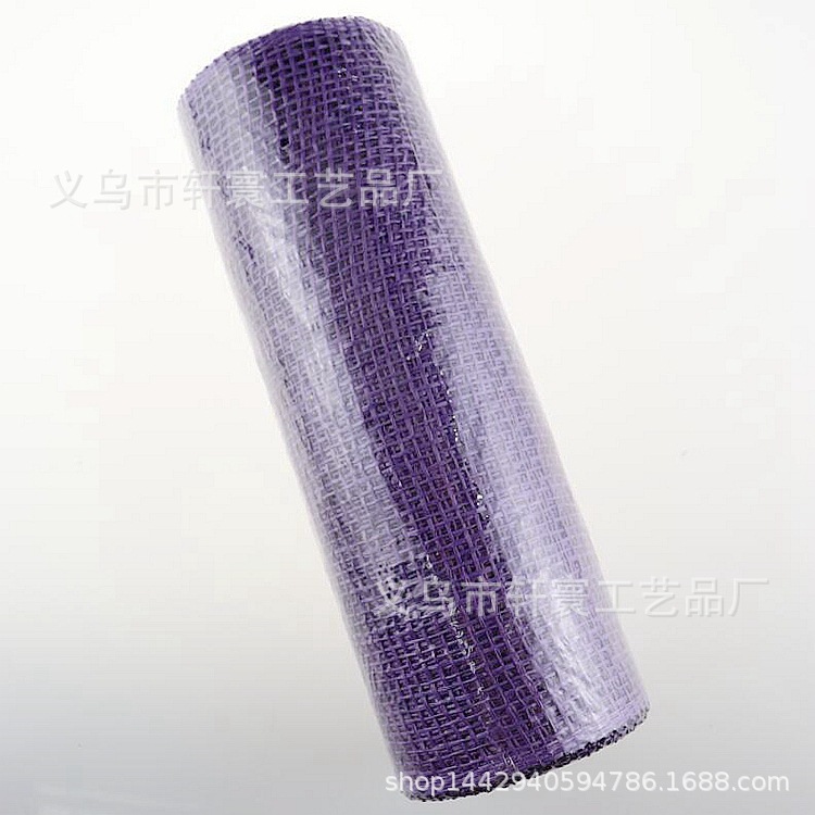 Cinta de malla de lona PP malla de plástico malla de embalaje de flores Amazon Navidad decoración de la puerta de malla