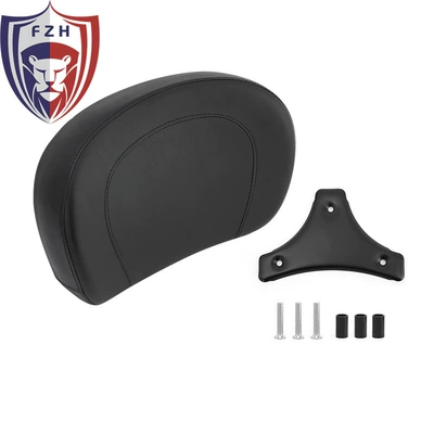 Motorcycle accessories suitable for Harley gliding modified black back cushion backpack back pillow (Motorcycle cushion) - black