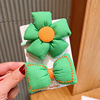 Hair accessory with bow, cloth, hair rope, hairgrip, flowered, no hair damage