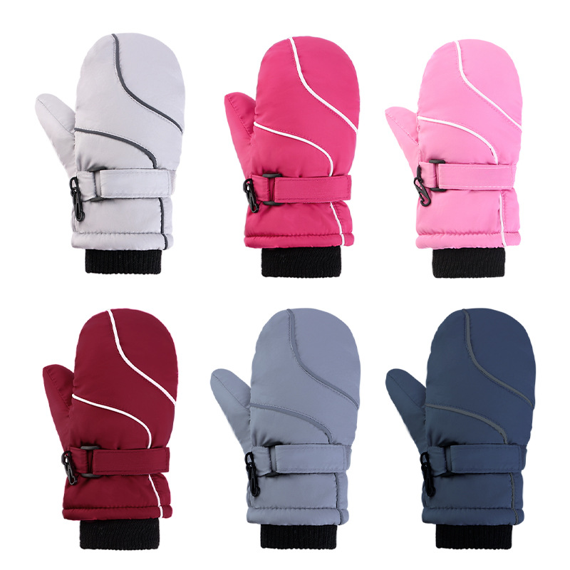 Children's space ski travel keep warm gloves for men and women