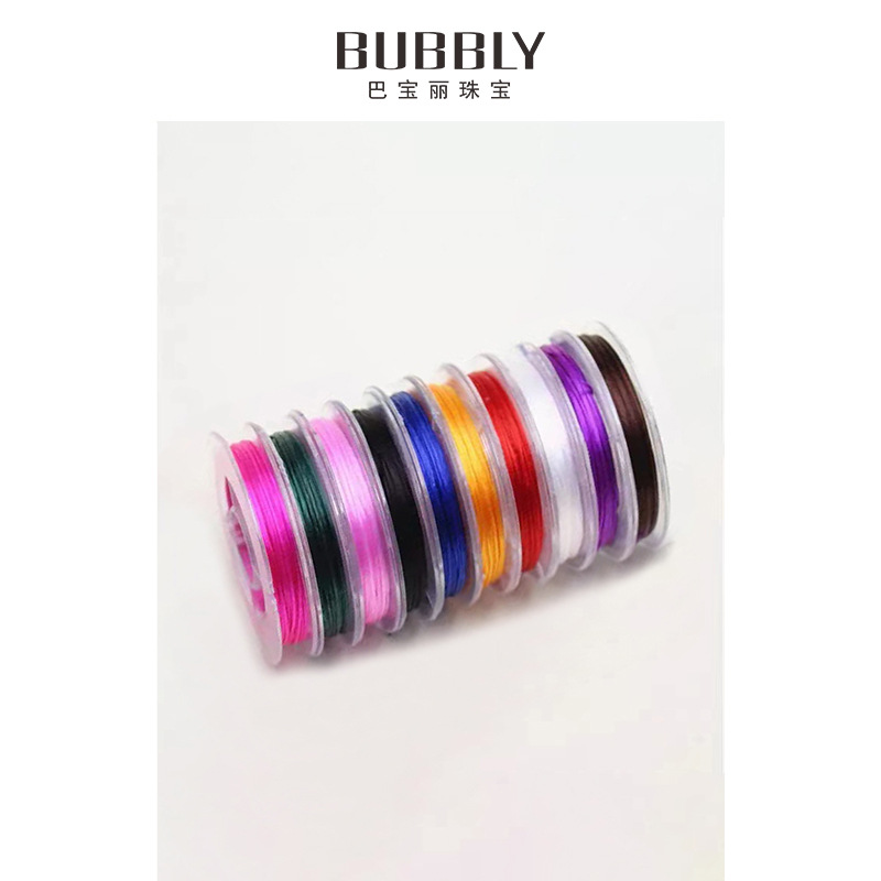 DIY Handmade Elastic String Colorful 10m Crystal Bead Accessory Cord Bead Making Bracelet Elastic Rope Wholesale