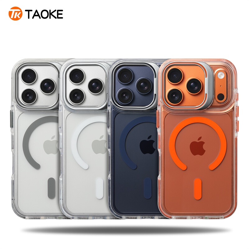 Gray Edge Flip Lens Holder Magnetic Suction Suitable for Apple 17 Mobile Phone Case New Iphone17 Set Apple 17Promax All-Inclusive 17Pro Anti-Fall Apple 16 Silicone 15 Shell 14 Super Hot 13