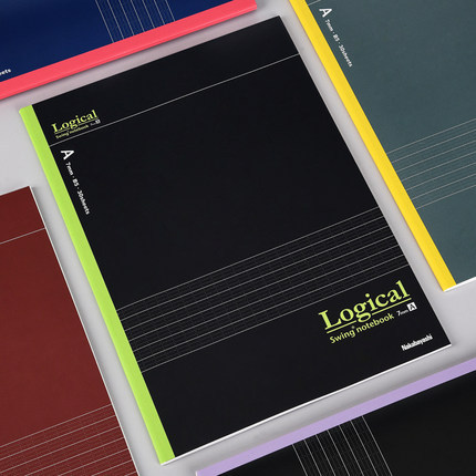 Nakabayashi Zhonglin Japonés cuadrícula lógica simple cuaderno de negocios grande papelería Bloc de notas