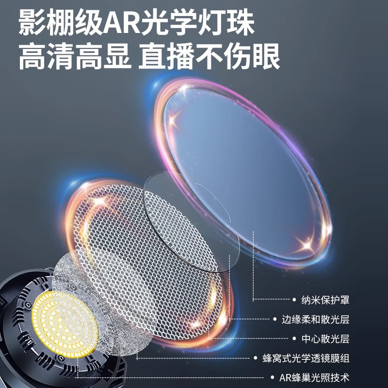 Transmisión profesional en vivo con productos, luz de maquillaje, luz de belleza, luz de iluminación, ropa, luz de transmisión en vivo, luz suave, luz de fotografía esférica