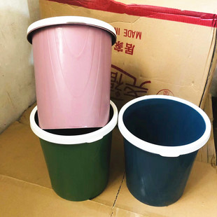 Striped sundries bucket pressure ring trash can household garbage storage bucket 5 yuan store 10 yuan store department store wholesale