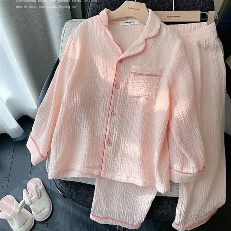 子供服ハローキティ女の子パジャマ小さな女の子春と秋の新しい長袖カーディガンアウターホーム服セット|undefined