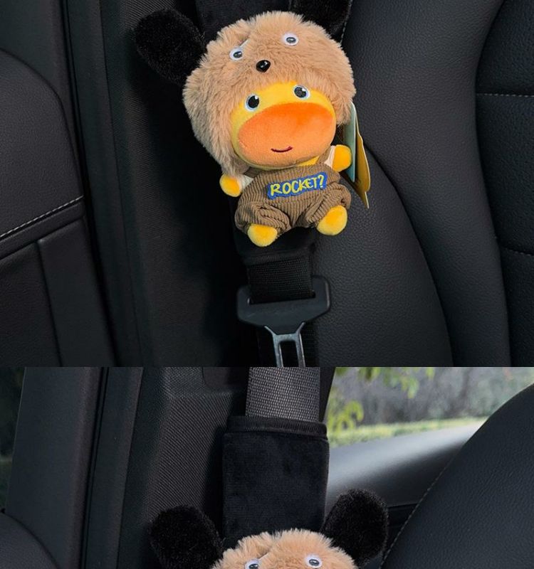 2026 Little Dog Capybara Lulu Car Seatbelt Shoulder Pad Cover Seatbelt Decoration Cute Plush Toy