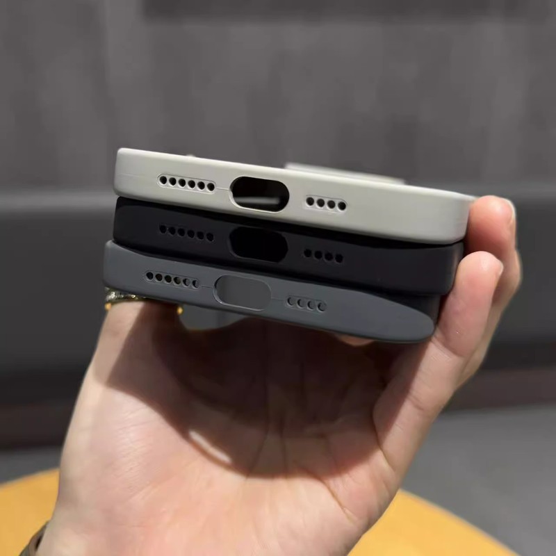 液体シリコン製マグネット式iPhone17promax用スマホケース、Apple 16Pro用フルカバー耐衝撃保護ケース|undefined