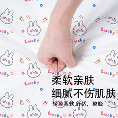 Hotel Disposable Four-Piece Set Travel Train Sleeper Dirty-Proof Three-Piece Set Portable Bed Sheet Printed Toilet Mat Thickened