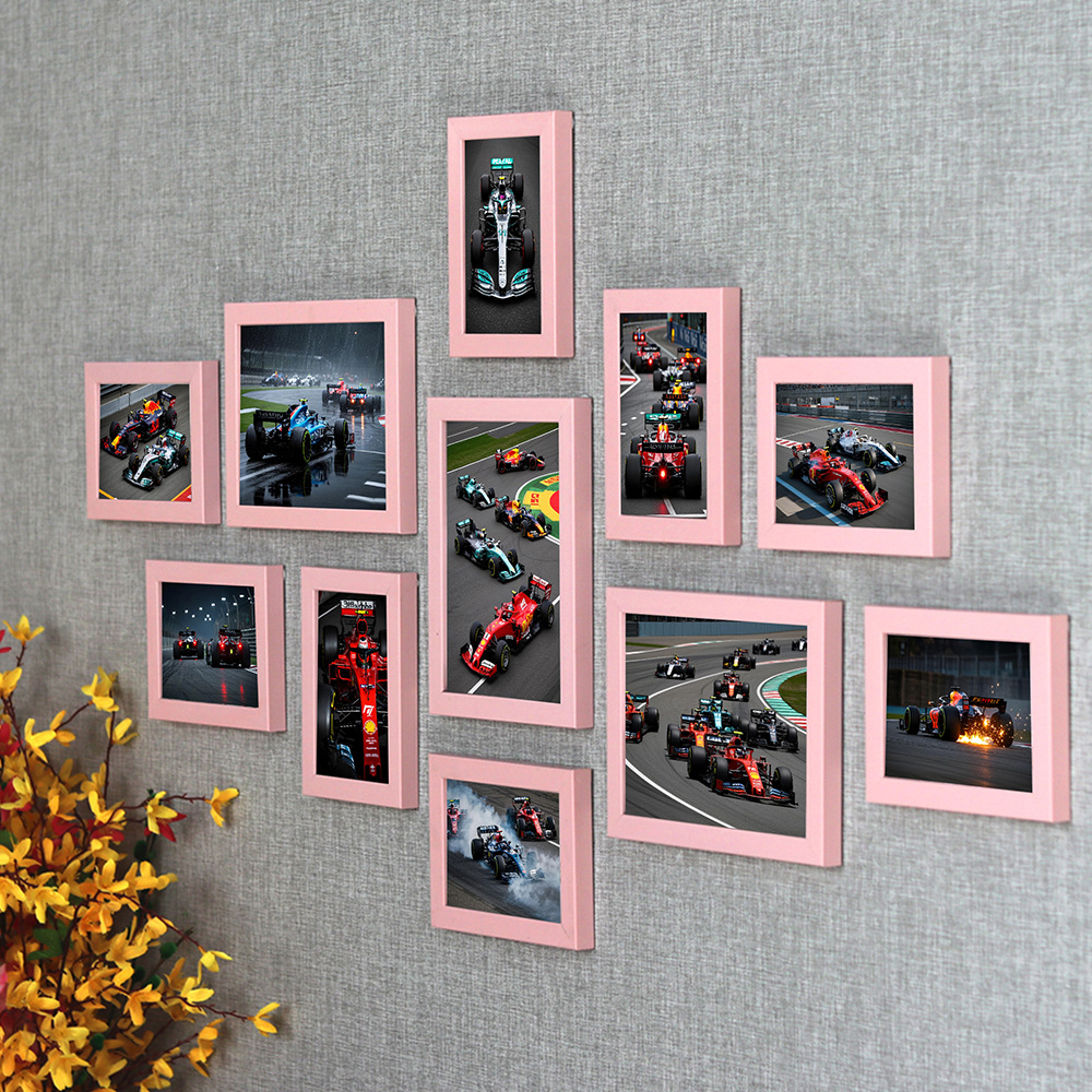 Nuevo póster de Fórmula 1 Fans regalo de pared marco de fotos combinación de fondo de decoración de pared de fotos image 8