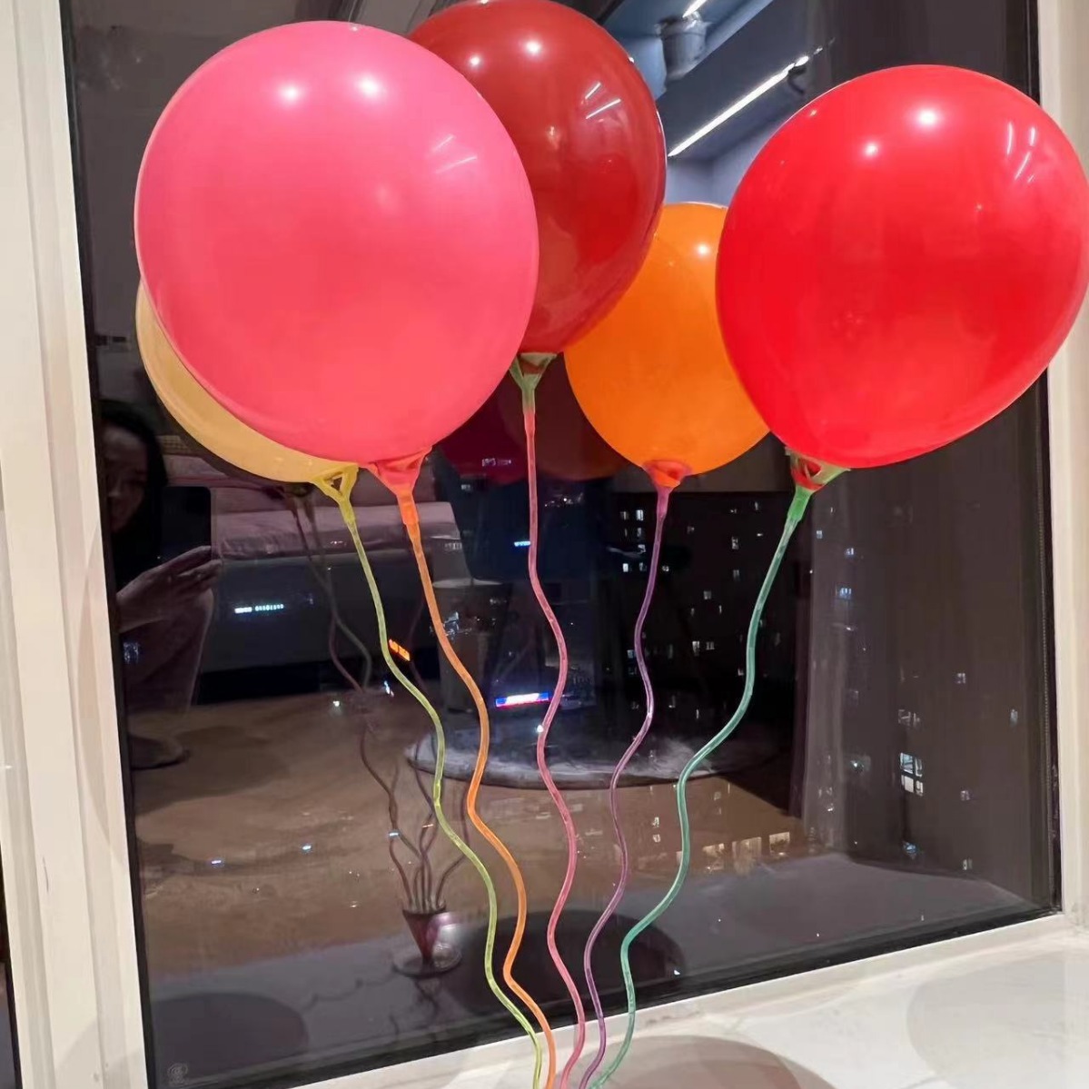 Soporte de Mesa para Globos Decorativo en Espiral para Bodas y Fiestas