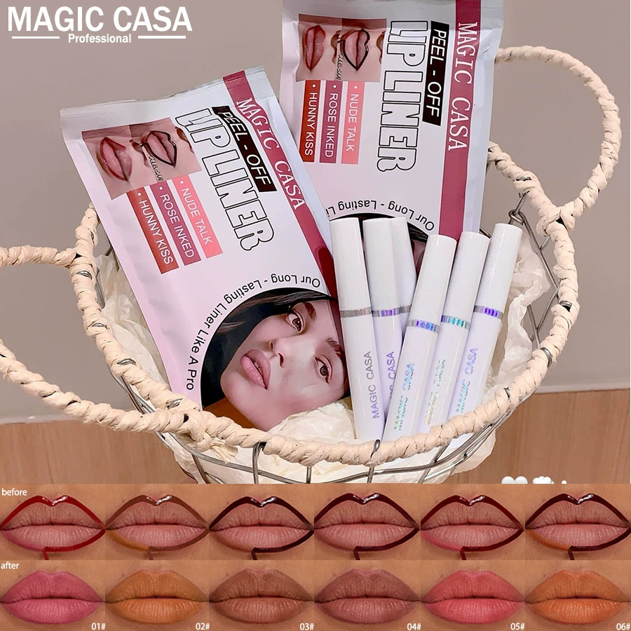 MAGIC CASA Detachable lip gloss, matte set, waterproof lip mask, long-term effect, does not fade