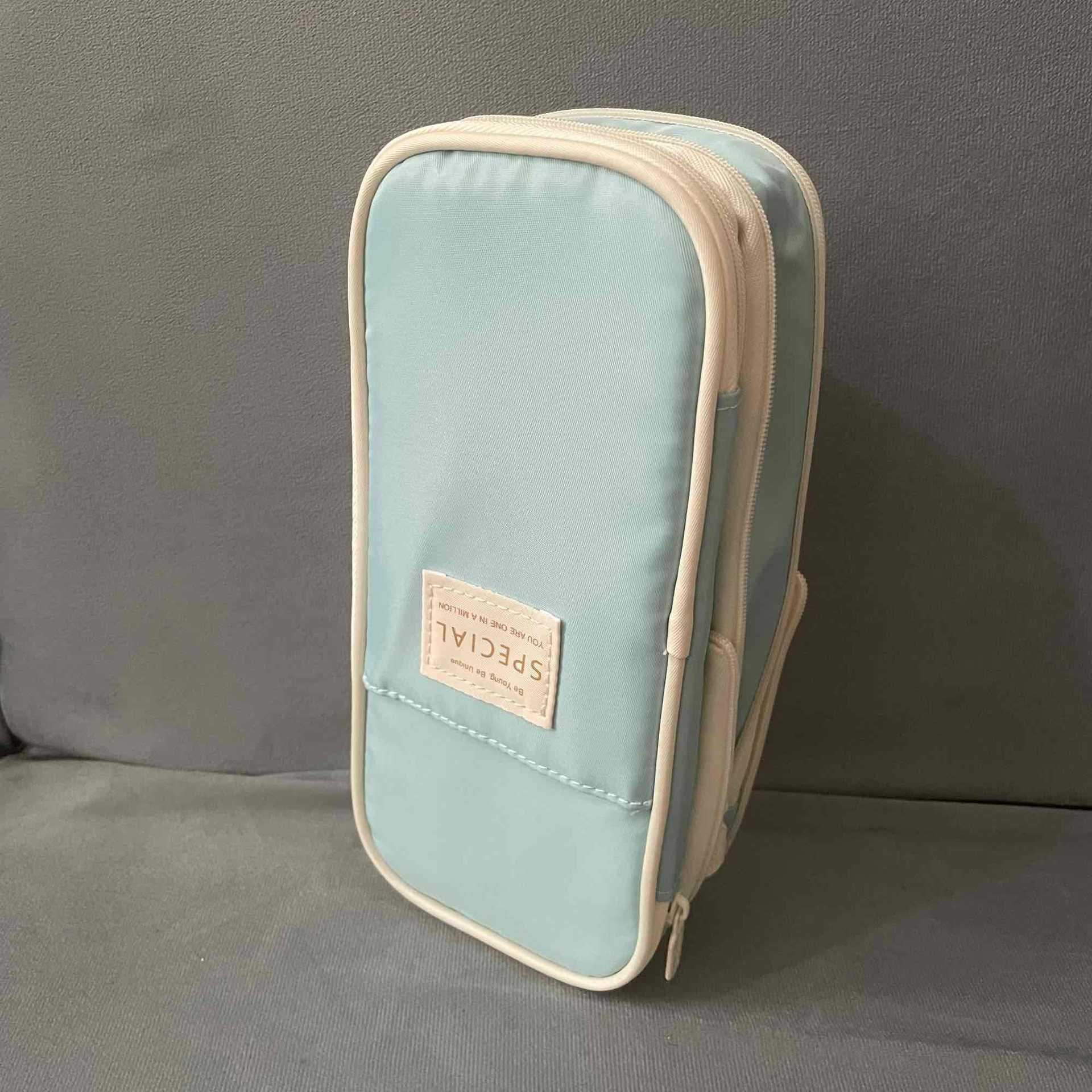 Caja de lápices especial transfronteriza macaron color a juego se puede cambiar en caja de papelería de estudiante de bolsa de lápices mejorada de gran capacidad