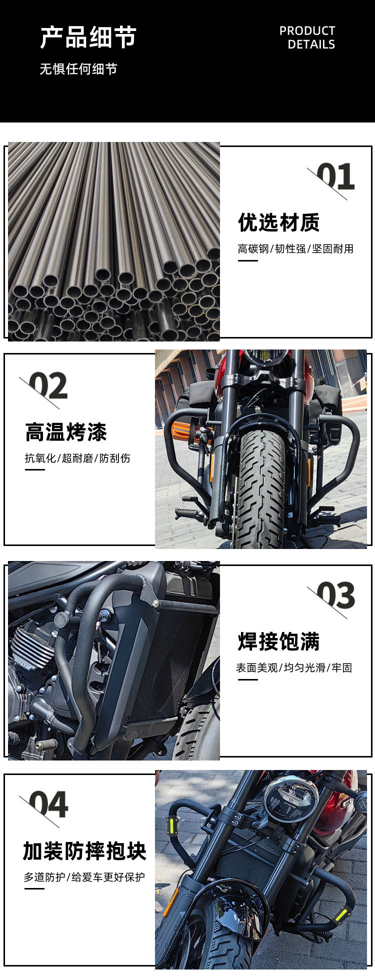 Applicable spring style 450CLC bumper drop-resistant bumper quick release side bag folding backrest cushion tail bag modification accessories