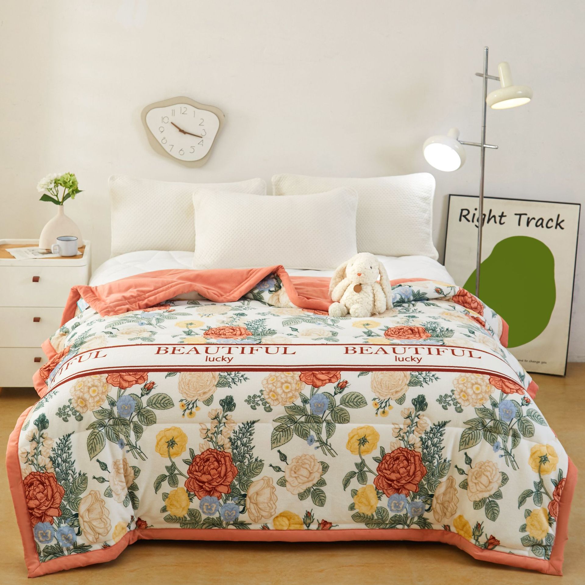 밀크벨벳이불 - 행운의 꽃이 피어난다