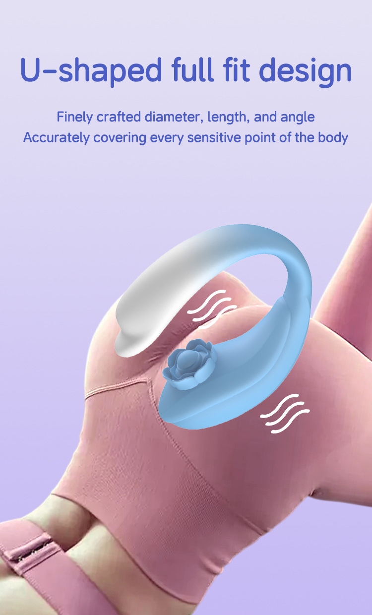 Neuer, per App fernsteuerbarer, U-förmiger, tragbarer Vibrations-Ei-Masturbator für Erwachsene mit verschiedenen Frequenzen – ideal für den Außenbereich._voghion.com