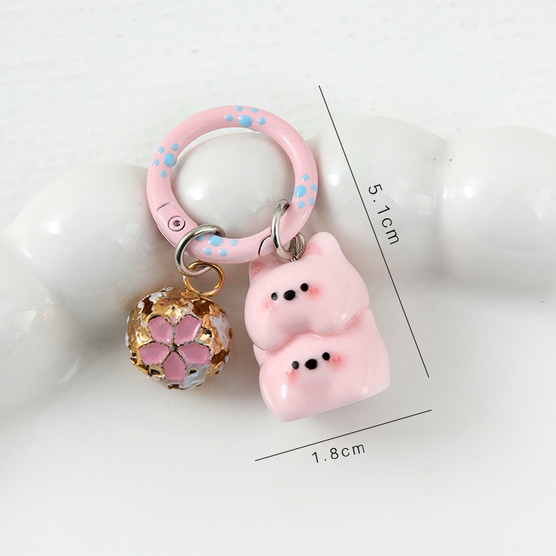 귀여운 강아지 키링/A형 [핑크 웨스트 하이랜드 강아지]