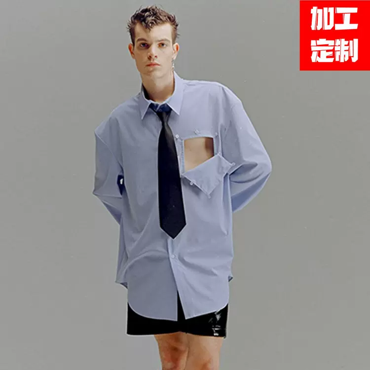 定制超级工厂 广州男装衬衫小批量衬衣 免费来图打板加工