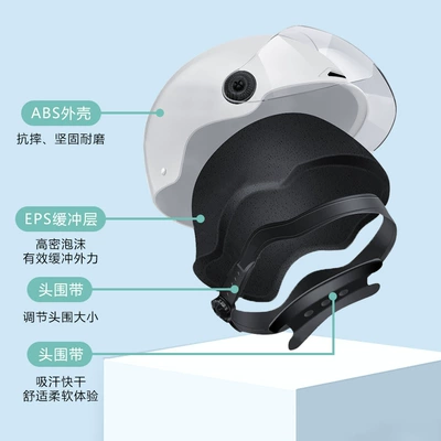Motorcycle Safety Supplies | ladies battery car half helmet