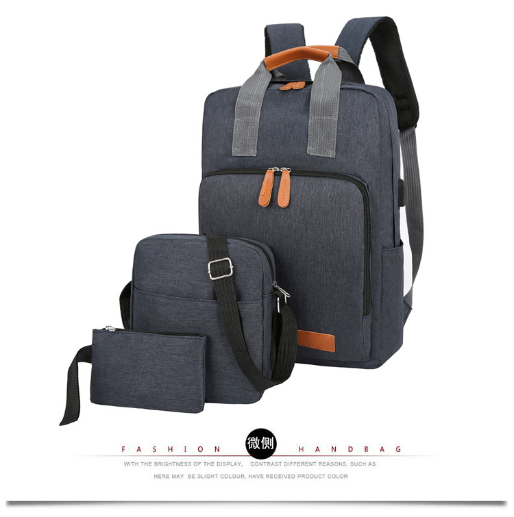 New large-capacity casual and simple hand-held backpack, business commuting schoolbag, short-distance business trip casual computer backpack undefined