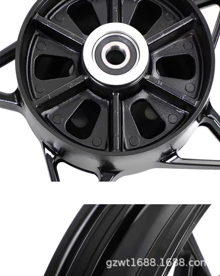 Suitable for Kawasaki Ninja400 Z400 Original Aluminum Alloy Lightweight Front and Rear Wheel Hub Assembly Steel Rims
