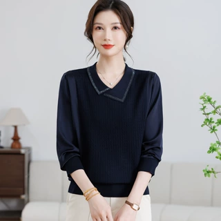 妈妈洋气打底上衣服中年女装春装2026新款毛衣中老年春秋针织小衫