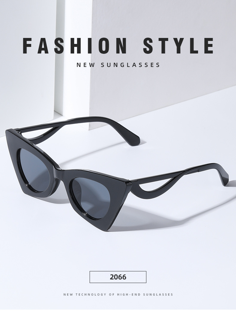 55g Weight Full Frame Glasses Structure Sunglasses Classification PC, UV400 Protection, Tinted Lenses Lens Material Vacation Classic Style Solid Color PC UV400 Protection Tinted Lenses Cat Eye Full Frame Women's Sunglasses