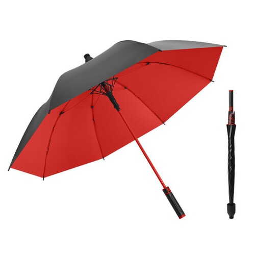 Waterproof cover golf umbrella double three person men's large wind-resistant umbrella vinyl long handle umbrella business gift umbrella wholesale