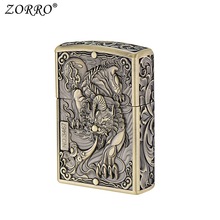 佐罗ZK20-1貔貅青铜金属外壳煤油打火机高档男士礼品火机批发
