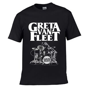 Greta Van Fleet Drum Set Graphic short-sleeved T-shirt