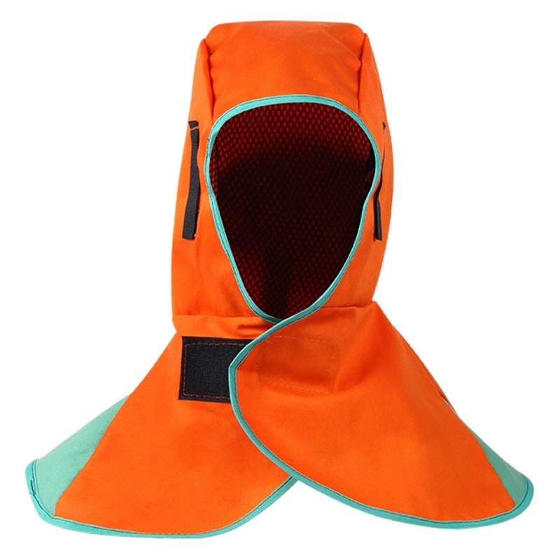 Огнестойкий огнеупорный пылезащитный шаль полировка анти-брызг капюшон сварщика анти-ожогов защитный плащ огнестойкий колпачок